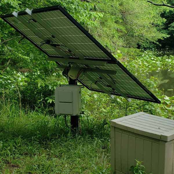 30amp Solar service for aeration pumps